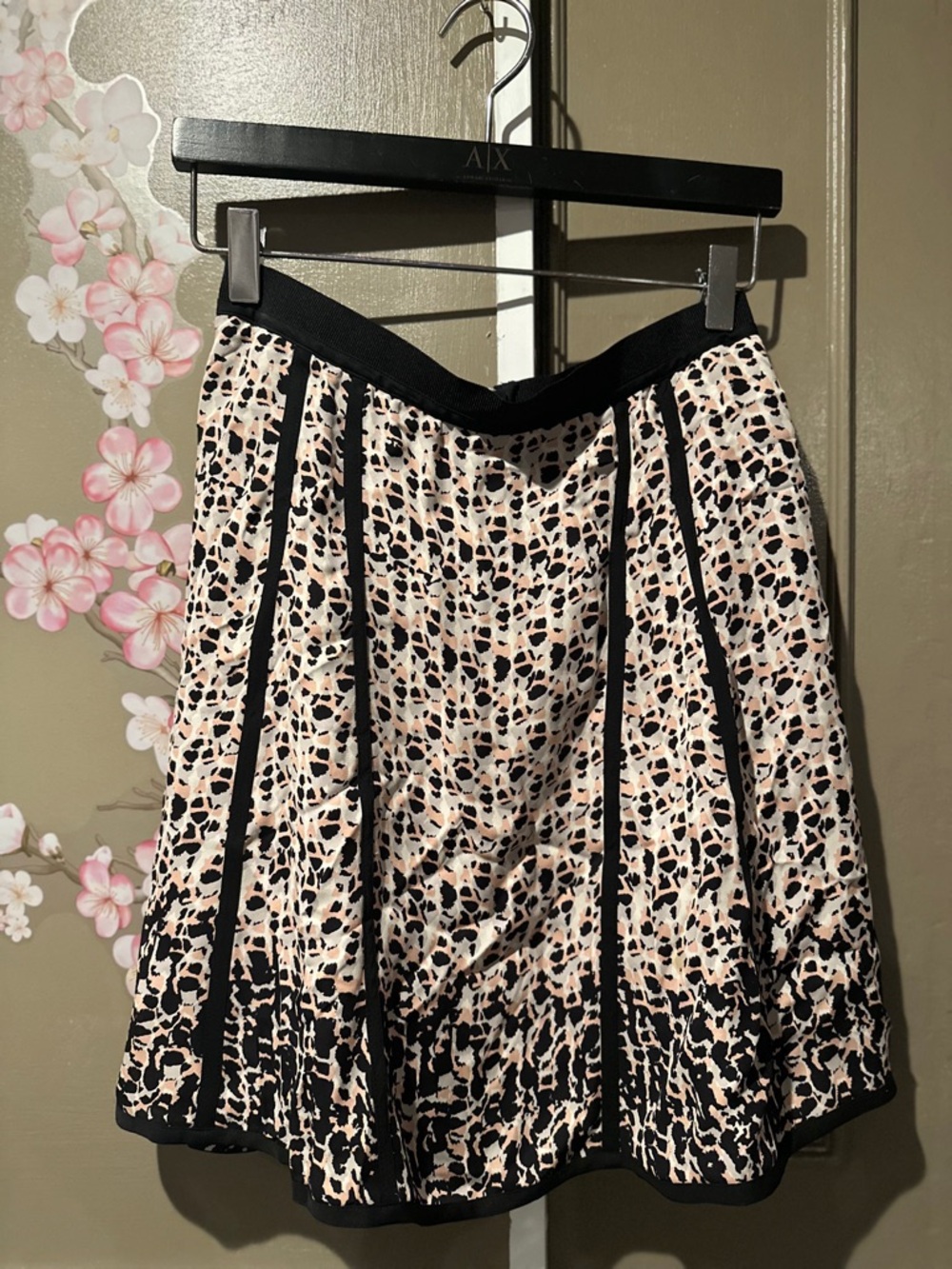 Marc By Marc Jacobs Black & Cream Printed Skater Skirt